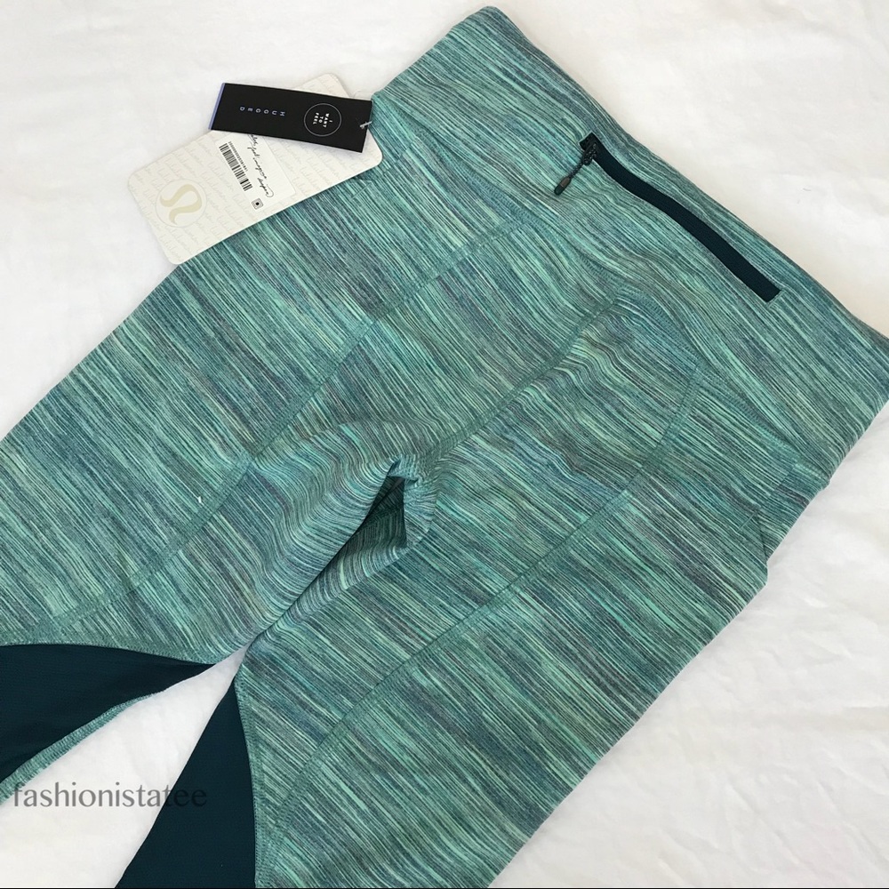 NWT lululemon pace rival crop Alberta lake space 4 - Picture 6 of 8